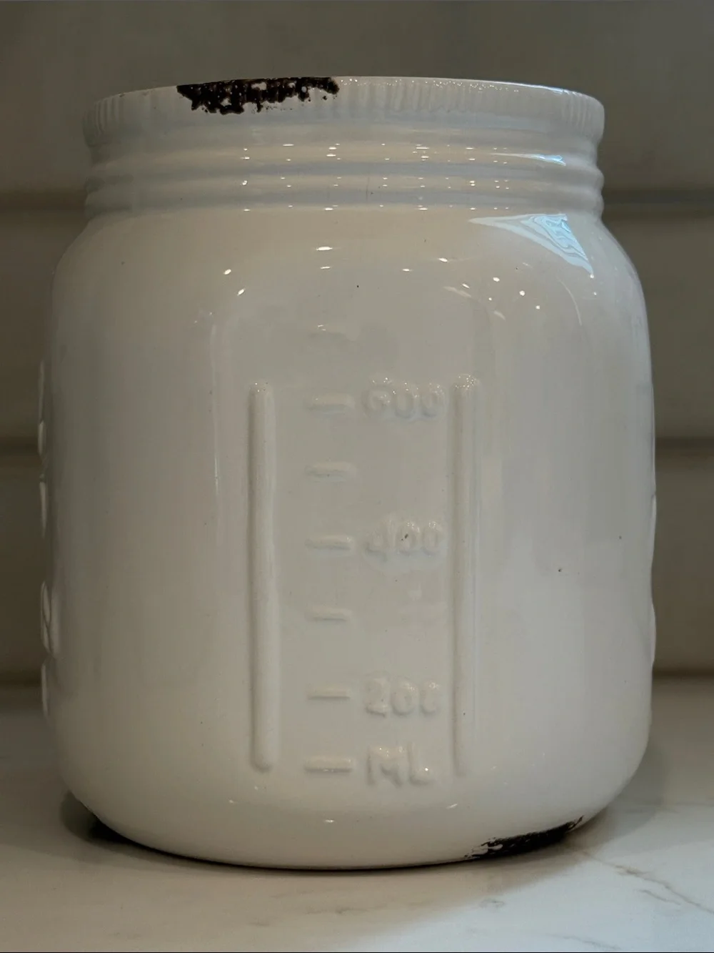 Apropos Home Collection Mason Jar Ceramic Utensil Crock Utensil Holder Antique